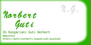 norbert guti business card